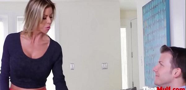  Blonde Mom Rescues Son Before Interview- Alexis Fawx